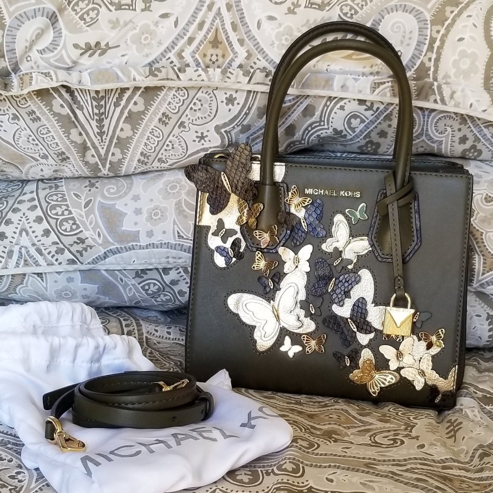 Michael Kors Small Mercer Butterfly Purse